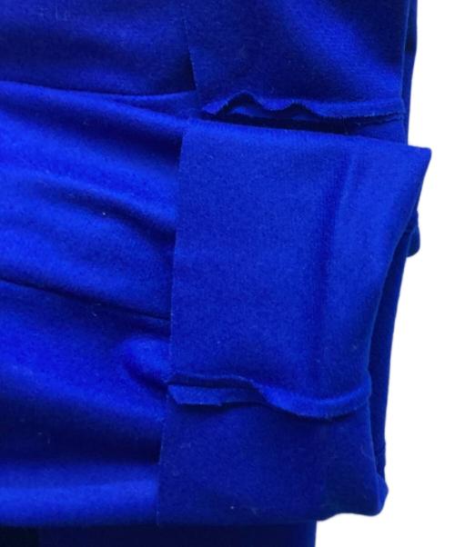 Acne studios（アクネ ストゥディオズ）ACNE STUDIOS (アクネ ストゥディオズ) カシミヤ混ウールラップコート ブルー サイズ:42の古着・服飾アイテム