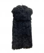 MONCLERモンクレール）の古着「ファーパネル ダウンベスト/SOPHORA GILET/C20934893810」｜ブラック