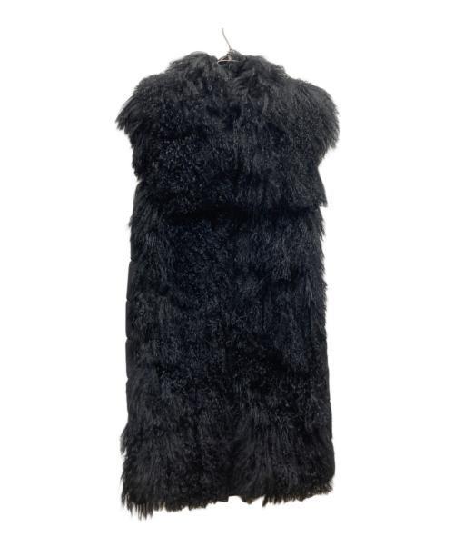 MONCLER（モンクレール）MONCLER (モンクレール) ファーパネル ダウンベスト/SOPHORA GILET/C20934893810 ブラック サイズ:1の古着・服飾アイテム