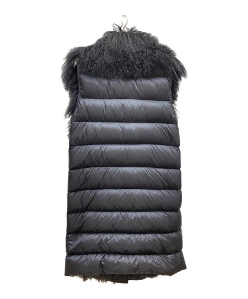 MONCLER（モンクレール）MONCLER (モンクレール) ファーパネル ダウンベスト/SOPHORA GILET/C20934893810 ブラック サイズ:1の古着・服飾アイテム