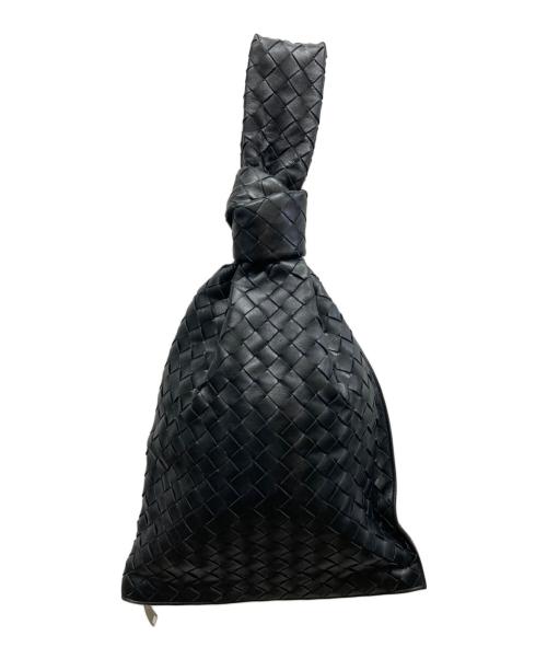 BOTTEGA VENETA（ボッテガベネタ）BOTTEGA VENETA (ボッテガベネタ) イントレチャートツイストハンドバッグ ブラック サイズ:₋の古着・服飾アイテム