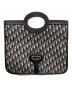 Christian Dior（クリスチャン ディオール）の古着「ディオールオブリーク2WAYクラッチバッグ/M8604CTZQ」｜ネイビー