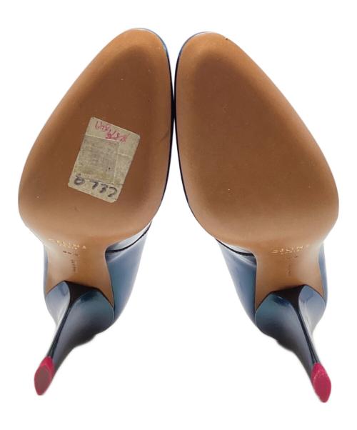 CELINE（セリーヌ）CELINE (セリーヌ) Iridescent Pumps グリーン サイズ:36.5の古着・服飾アイテム