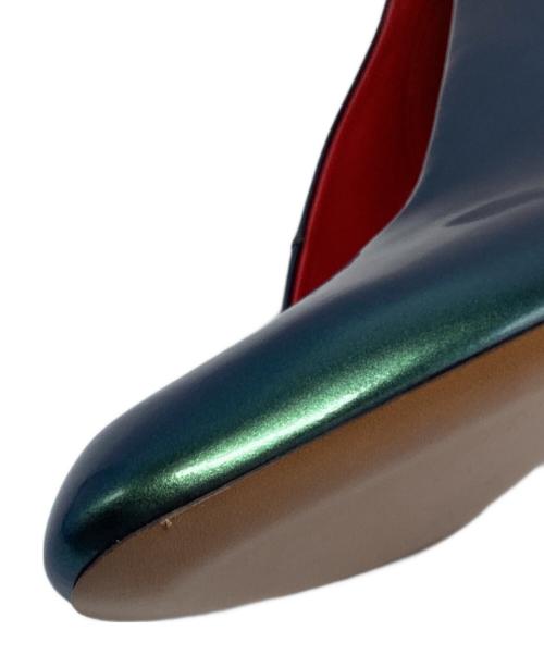 CELINE（セリーヌ）CELINE (セリーヌ) Iridescent Pumps グリーン サイズ:36.5の古着・服飾アイテム