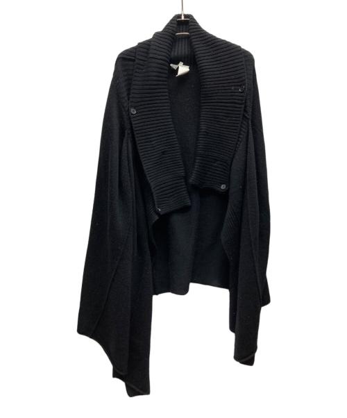 YOHJI YAMAMOTO（ヨウジヤマモト）YOHJI YAMAMOTO (ヨウジヤマモト) ポンチョ/HE-K74-1 ブラック サイズ:Lの古着・服飾アイテム