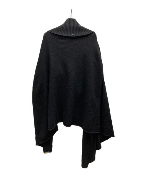 YOHJI YAMAMOTO（ヨウジヤマモト）YOHJI YAMAMOTO (ヨウジヤマモト) ポンチョ/HE-K74-1 ブラック サイズ:Lの古着・服飾アイテム