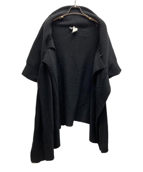 YOHJI YAMAMOTO（ヨウジヤマモト）YOHJI YAMAMOTO (ヨウジヤマモト) ポンチョ/HE-K74-1 ブラック サイズ:Lの古着・服飾アイテム