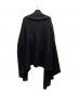 YOHJI YAMAMOTO (ヨウジヤマモト) ポンチョ/HE-K74-1 ブラック サイズ:L：20000円