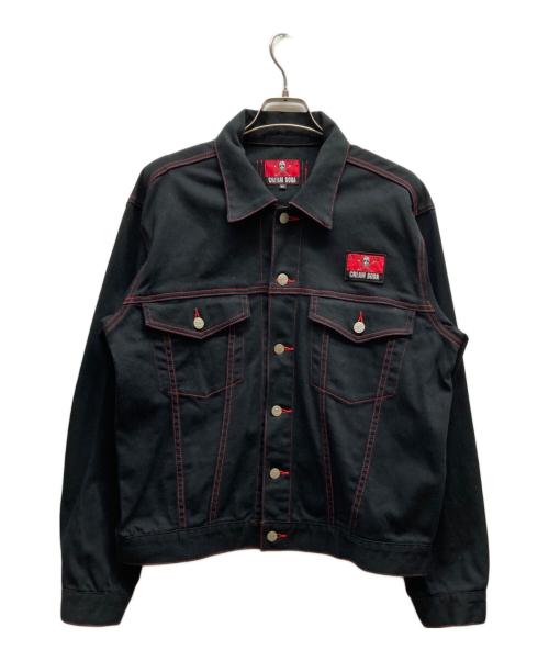 CREAM SODA（クリームソーダ）CREAM SODA (クリームソーダ) デニムジャケット ブラック サイズ:XLの古着・服飾アイテム