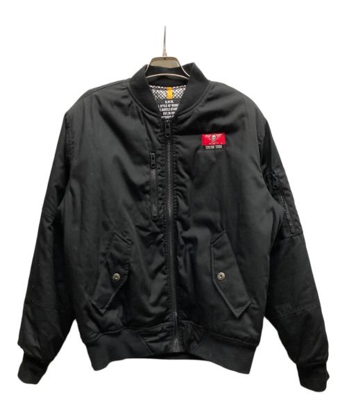 CREAM SODA（クリームソーダ）CREAM SODA (クリームソーダ) MA-1ジャケット ブラック サイズ:3Lの古着・服飾アイテム