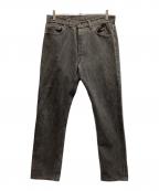 LEVI'Sリーバイス）の古着「90S先染めブラックデニムパンツ/33091-4」｜グレー