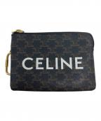 CELINEセリーヌ）の古着「トリオンフキャンバスコインケース/10C662CA2.38NO」｜ブラウン