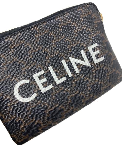 CELINE（セリーヌ）CELINE (セリーヌ) トリオンフキャンバスコインケース/10C662CA2.38NO ブラウン サイズ:₋の古着・服飾アイテム