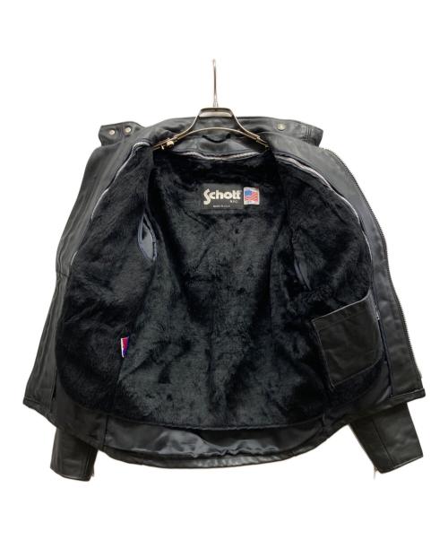 Schott（ショット）Schott (ショット) 641ライナー付きスタンドシングルラーダース ブラック サイズ:Sの古着・服飾アイテム