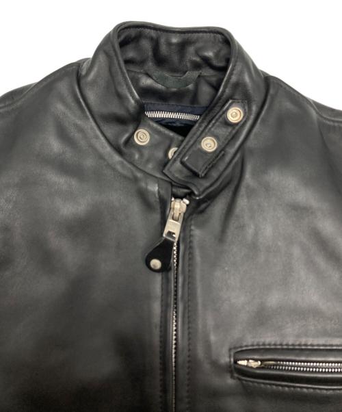 Schott（ショット）Schott (ショット) 641ライナー付きスタンドシングルラーダース ブラック サイズ:Sの古着・服飾アイテム