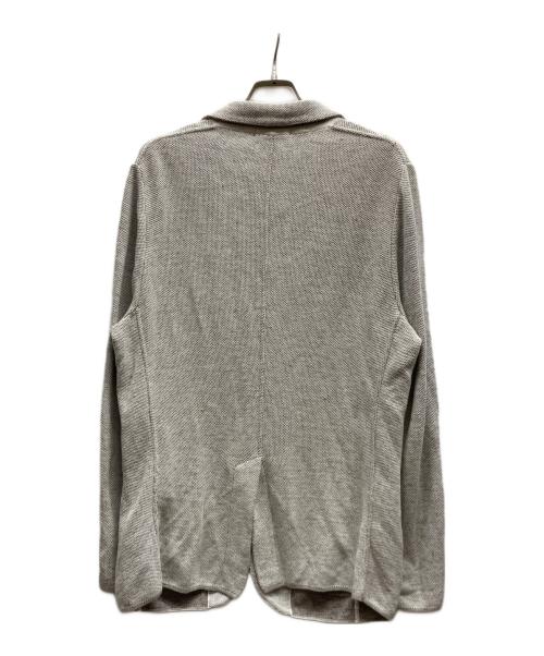 LARDINI（ラルディーニ）LARDINI (ラルディーニ) コットンニットテーラードジャケット/JMLJM19 グレー サイズ:Mの古着・服飾アイテム