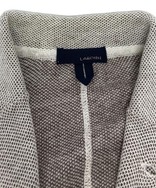 LARDINI（ラルディーニ）LARDINI (ラルディーニ) コットンニットテーラードジャケット/JMLJM19 グレー サイズ:Mの古着・服飾アイテム