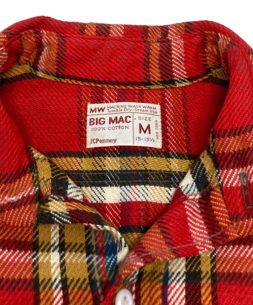 big mac（ビッグマック）BIG MAC (ビッグマック) ヘビネルシャツ レッド サイズ:Mの古着・服飾アイテム