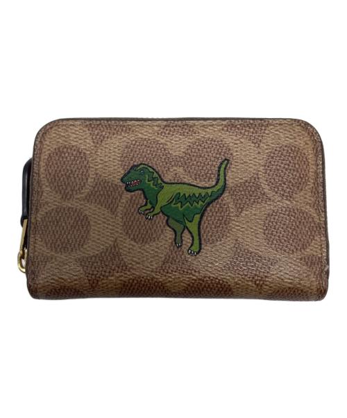 COACH（コーチ）COACH (コーチ) エッセンシャル スモール ジップ アラウンド カード ケース/CZ119 ブラウン サイズ:₋の古着・服飾アイテム