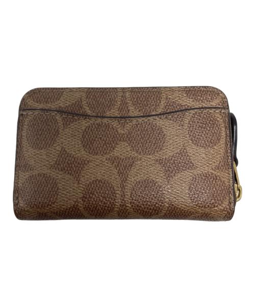 COACH（コーチ）COACH (コーチ) エッセンシャル スモール ジップ アラウンド カード ケース/CZ119 ブラウン サイズ:₋の古着・服飾アイテム