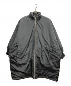 BEARDSLEYビアズリー）の古着「中綿BIGポンチョコート/BEZ1052307A0003」｜ブラック