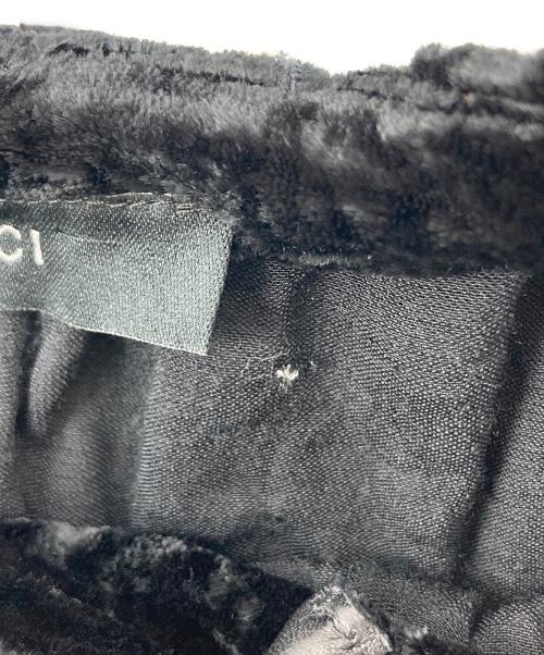 GUCCI（グッチ）GUCCI (グッチ) シルクブレンドベロアスカート/ 2055-1037-1824 ブラック サイズ:40の古着・服飾アイテム