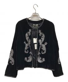 Couture d'adam×IENA（クチュールドアダム×イエナ）の古着「Velvet Embroidery JK」｜ブラック