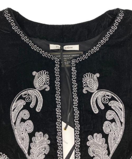 Couture d'adam（クチュールドアダム）Couture d'adam (クチュールドアダム) IENA (イエナ) Velvet Embroidery JK ブラック サイズ:38 未使用品の古着・服飾アイテム