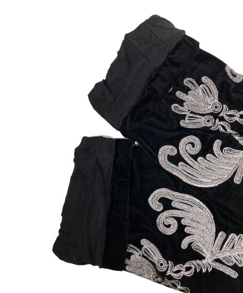 Couture d'adam（クチュールドアダム）Couture d'adam (クチュールドアダム) IENA (イエナ) Velvet Embroidery JK ブラック サイズ:38 未使用品の古着・服飾アイテム