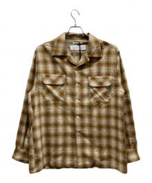 Couture d'adam（クチュールドアダム）の古着「Ombre Flannel Surf Shirt」｜ブラウン