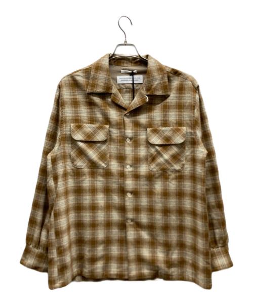 Couture d'adam（クチュールドアダム）Couture d'adam (クチュールドアダム) Ombre Flannel Surf Shirt ブラウン サイズ:40 未使用品の古着・服飾アイテム