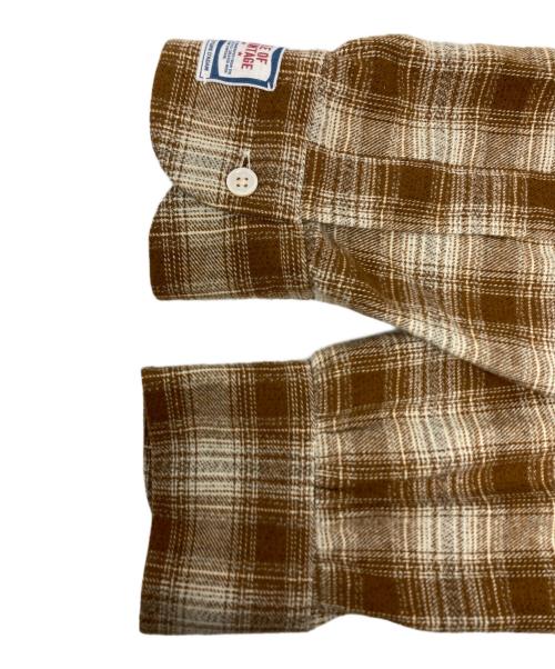 Couture d'adam（クチュールドアダム）Couture d'adam (クチュールドアダム) Ombre Flannel Surf Shirt ブラウン サイズ:40 未使用品の古着・服飾アイテム