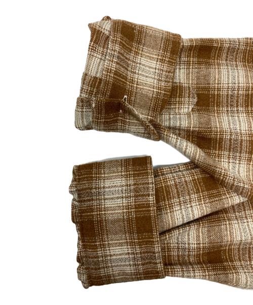 Couture d'adam（クチュールドアダム）Couture d'adam (クチュールドアダム) Ombre Flannel Surf Shirt ブラウン サイズ:40 未使用品の古着・服飾アイテム
