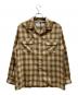 Couture d'adam（クチュールドアダム）の古着「Ombre Flannel Surf Shirt」｜ブラウン
