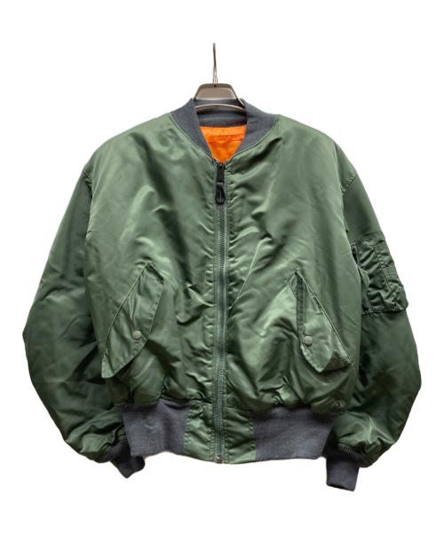 GREENBRIER（グリーンブライヤー）greenbrier (グリーンブライヤー) MA-1ジャケット グリーン サイズ:Lの古着・服飾アイテム