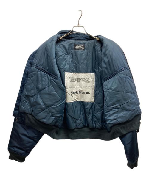 Schott（ショット）Schott (ショット) CWU-Rミリタリーフライトジャケット ネイビー サイズ:₋の古着・服飾アイテム