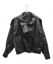 ZARA（ザラ）の古着「フェイクレザージャケット」｜ブラック