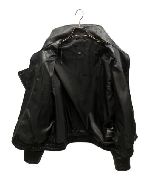 ZARA（ザラ）ZARA (ザラ) フェイクレザージャケット ブラック サイズ:XLの古着・服飾アイテム