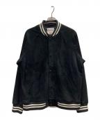 SUPREMEシュプリーム）の古着「Suede Varsity Jacket」｜ブラック