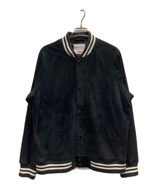 SUPREME（シュプリーム）SUPREME (シュプリーム) Suede Varsity Jacket ブラック サイズ:Lの古着・服飾アイテム