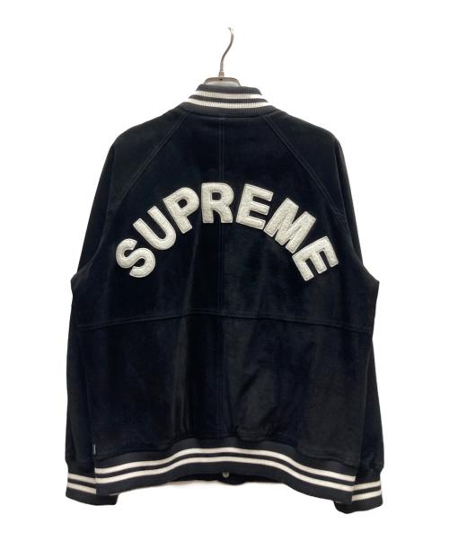 SUPREME（シュプリーム）SUPREME (シュプリーム) Suede Varsity Jacket ブラック サイズ:Lの古着・服飾アイテム