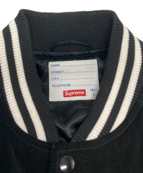SUPREME（シュプリーム）SUPREME (シュプリーム) Suede Varsity Jacket ブラック サイズ:Lの古着・服飾アイテム