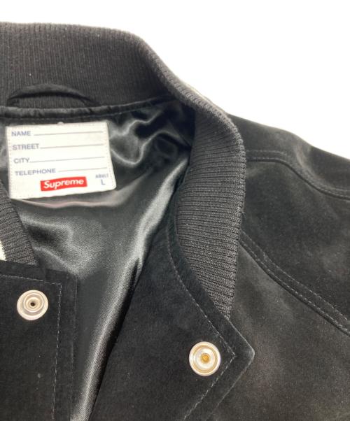 SUPREME（シュプリーム）SUPREME (シュプリーム) Suede Varsity Jacket ブラック サイズ:Lの古着・服飾アイテム