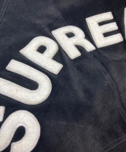 SUPREME（シュプリーム）SUPREME (シュプリーム) Suede Varsity Jacket ブラック サイズ:Lの古着・服飾アイテム