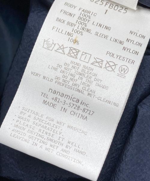 nanamica（ナナミカ）nanamica (ナナミカ) Puffer Coat/s25FB025 ネイビー サイズ:1の古着・服飾アイテム