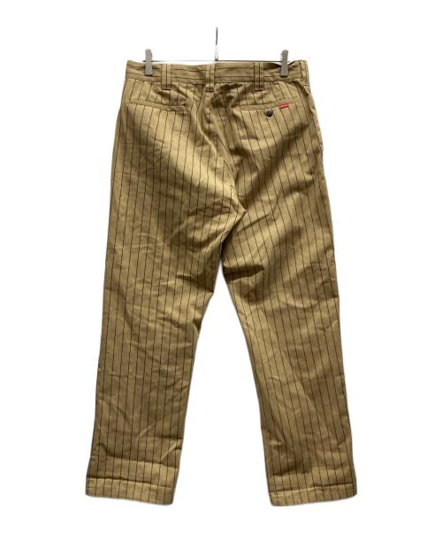 SUPREME（シュプリーム）Supreme (シュプリーム) 21SSStripe Work Pants ベージュ サイズ:81cm (W32・L)の古着・服飾アイテム