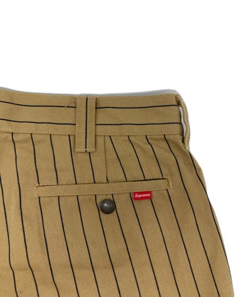 SUPREME（シュプリーム）Supreme (シュプリーム) 21SSStripe Work Pants ベージュ サイズ:81cm (W32・L)の古着・服飾アイテム