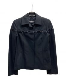 JIL SANDER（ジルサンダー）の古着「シルバーチャームジャケット」｜ブラック