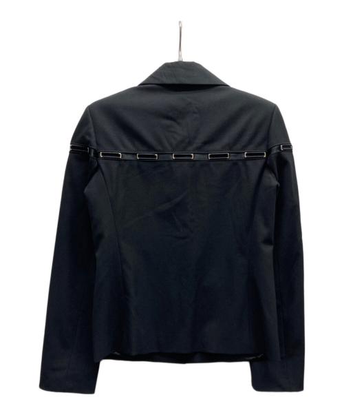 JIL SANDER（ジルサンダー）JIL SANDER (ジルサンダー) シルバーチャームジャケット ブラック サイズ:34の古着・服飾アイテム