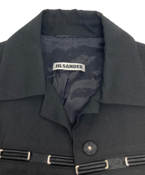JIL SANDER（ジルサンダー）JIL SANDER (ジルサンダー) シルバーチャームジャケット ブラック サイズ:34の古着・服飾アイテム